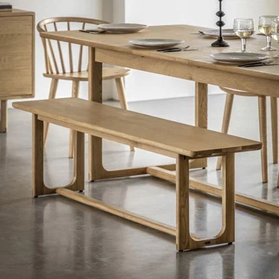 Knees Craft 165cm Oak Dining Bench - Natural