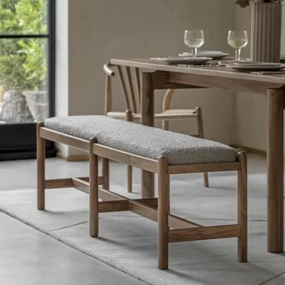 Knees Cannes 160cm Acacia Dining Bench - Natural