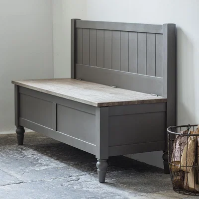 Knees Dean Acacia Wood Hall Bench - Grey
