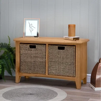 Knees Galister Oak Hall Bench - Light Oak
