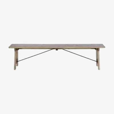 Knees Lark 186cm Light Reclaimed Wood Dining Bench