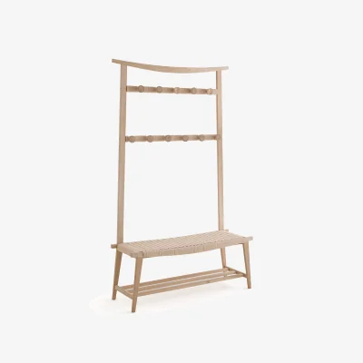 La Redoute Kioto Solid Oak Hallway Storage Bench