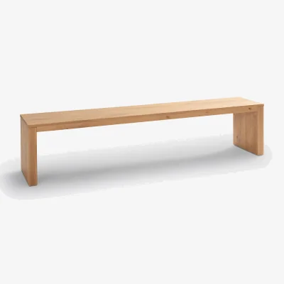La Redoute Vova Solid Oak Bench, Length 200cm
