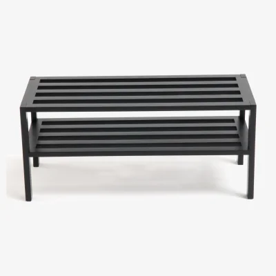 La Redoute Black Birch Bench Shoe Tidy