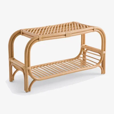 La Redoute Malu Rattan Cane Hallway Bench