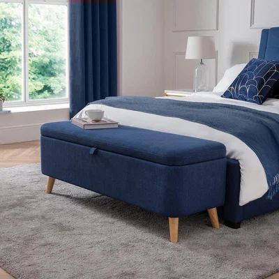 La Redoute Lars Scandi Linen Storage Bench