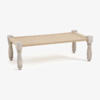 La Redoute Adas Rope & Mango Wood Indian Bench