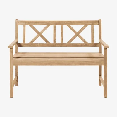 La Redoute Cambridge 3 Seat Light Teak Wooden Bench