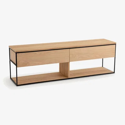 La Redoute End-of-Bed Bench in Oak and Oak Veneer Aleena