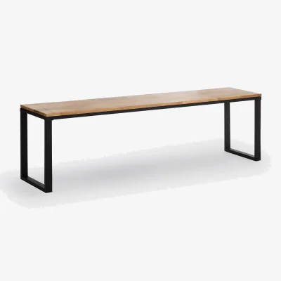 La Redoute Hiba Solid Oak & Metal Bench