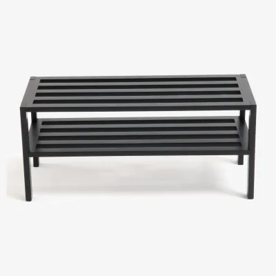 La Redoute Black Birch Bench Shoe Tidy