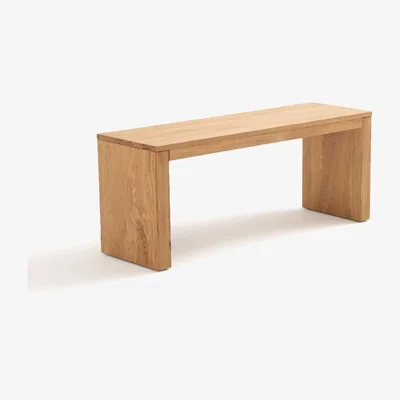 La Redoute Vova Solid Oak 2-Seater Bench