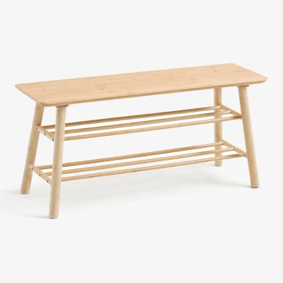 La Redoute Ivo Bamboo Entrance Bench with Shoe Storage