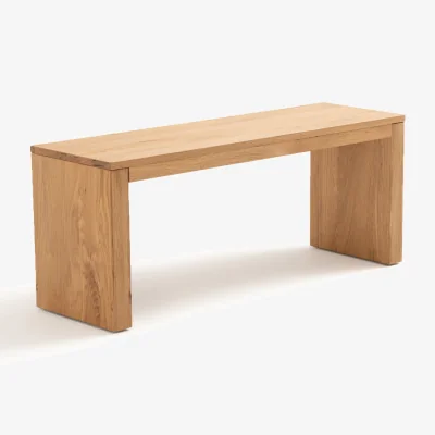 La Redoute Vova Solid Oak 2-Seater Bench