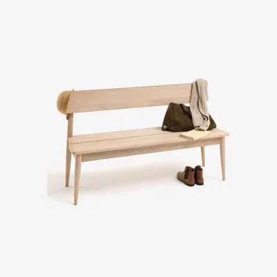 La Redoute Natéo Entrance Bench in Solid Oak
