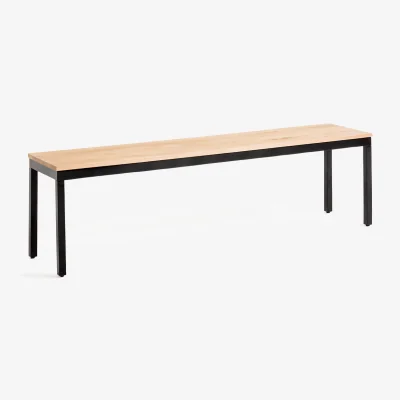 La Redoute Nairobi 160cm Oak & Metal Bench