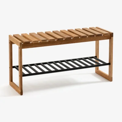 La Redoute Kia Solid Oak & Metal Bench