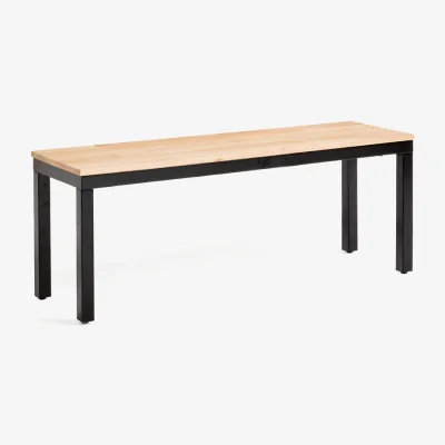 La Redoute Nairobi 120cm Oak & Metal Bench