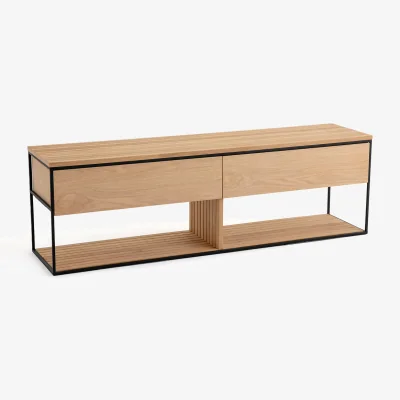 La Redoute Aleena Solid Oak Slatted Bench