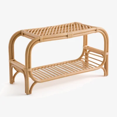 La Redoute Malu Rattan Cane Hallway Bench