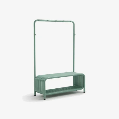 La Redoute Steel Metal Cloakroom Bench, Tubi