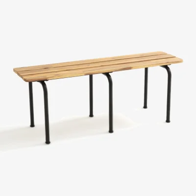 La Redoute Kolyma Interior/Exterior Metal & Acacia Bench