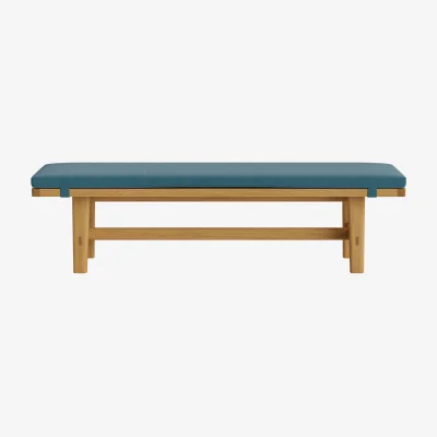 Loaf Budge Bench (Teacup Teal Clever Velvet)