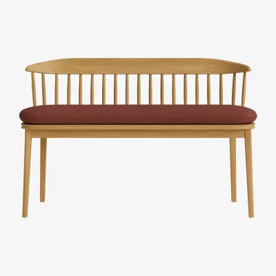 Loaf Drummer Bench (Brick Dust Clever Slubby Linen)
