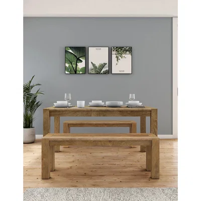 Marks & Spencer M&S Groove Bench - Wood, Wood