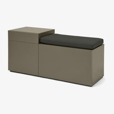Made.com Heaton Hallway Bench, Cobalt Grey