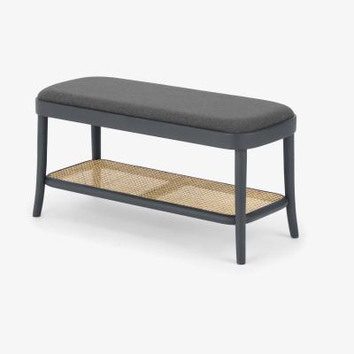 Made.com Raleigh Storage Bench, Rattan and Charcoal