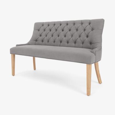 Made.com Flynn Dining Bench, Graphite Grey