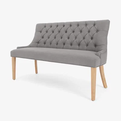 Made.com Flynn Dining Bench, Graphite Grey