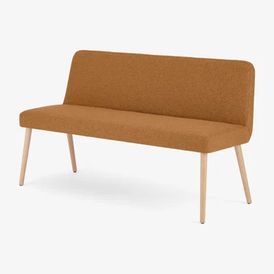 Made.com Adams Dining Bench, Orleans Marmalade Orange