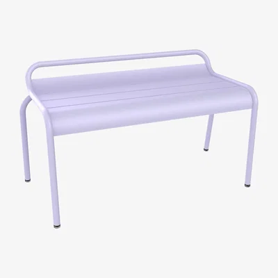 Made in Design Luxembourg Stackable bench metal purple / Compact - 2 seater / L 90 cm - Fermob