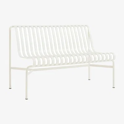 Made in Design Palissade Dining Bench with backrest metal / Without armrests - L 120 cm - Hay