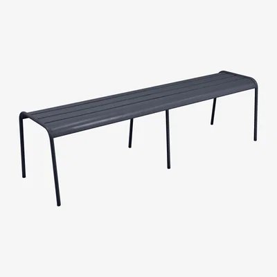 Made in Design Monceau XL Bench - L 160 cm / 3 to 4 seaters by Fermob Black