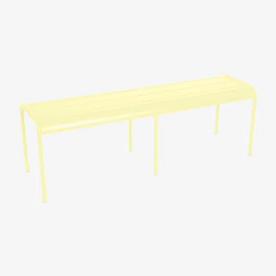 Made in Design Luxembourg Bench - 3/4 seats / L 145 cm - Aluminium by Fermob Yellow