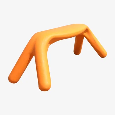 Made in Design Atlas Bench by Slide Orange