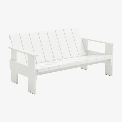 Made in Design 2-seater outdoor sofa Crate Lounge Outdoor wood / Gerrit Rietveld, 1934 – L 134.5 cm - Hay