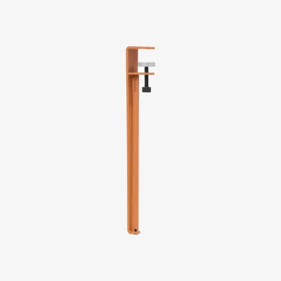 Made in Design Base, legs metal orange with vice clamp / H 43 cm / To create Coffee tables &amp; benches - TIPTOE