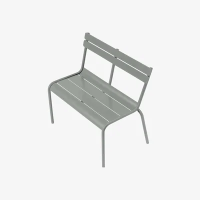 Made in Design Luxembourg Kid Children's bench metal grey / Aluminium - Fermob