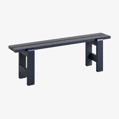 Made in Design Weekday Bench wood blue / L 140cm - Wood - Hay