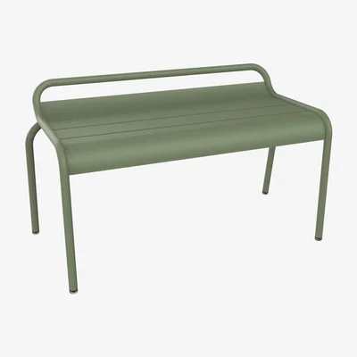 Made in Design Luxembourg Stackable bench metal green / Compact - 2-seater / L 90 cm - Fermob