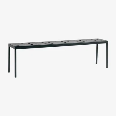 Made in Design Balcony Bench - / L 165 cm - Steel by Hay Black