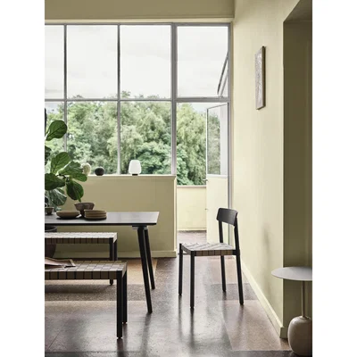 Made in Design Betty TK4 Bench - / L 105 cm - Linen straps by &tradition Black