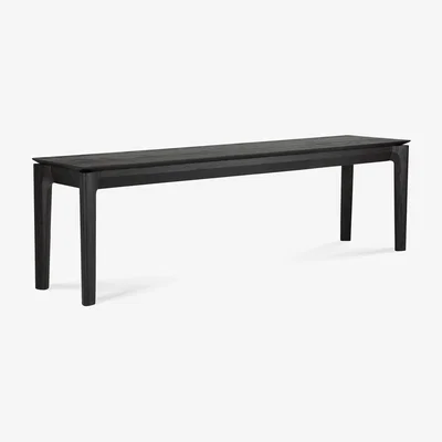 Made in Design Bok Bench - / L 166 cm - Solid oak by Ethnicraft Black