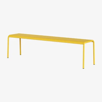Made in Design Panorama Bench metal yellow / L 170 cm - TIPTOE