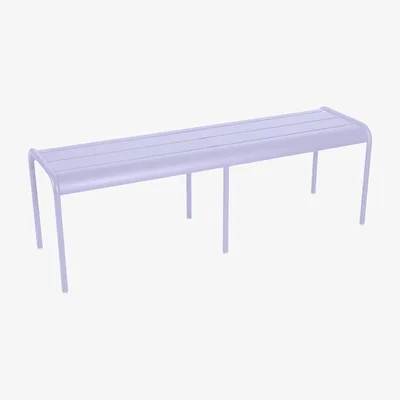 Made in Design Luxembourg Bench metal purple 3/4 seats / L 145 cm - Aluminium - Fermob