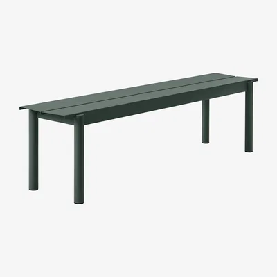 Made in Design Linear Bench - / Steel - L 170 cm by Muuto Green